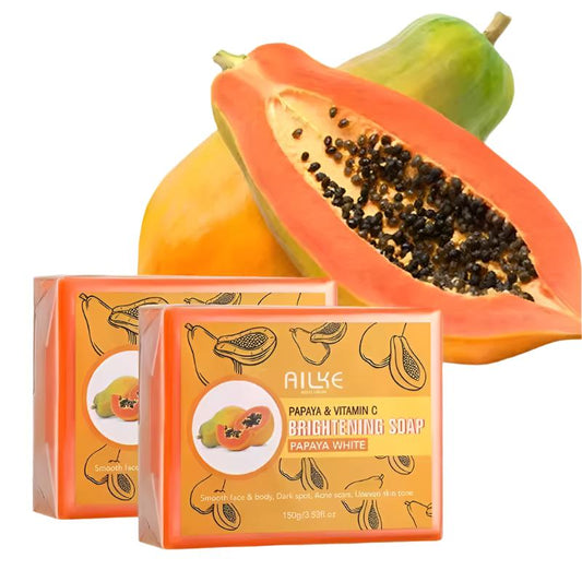 Skin Brightening Soap -Organic Papaya Soap for Radiant Skin, Clean Stains, Improves Dull Skin, Face & Body & Hands