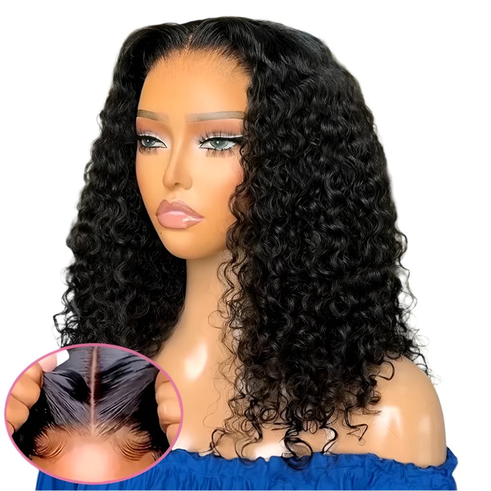 Glueless Curly Bob Human Hair Wigs Ready to Wear 5X1 7X5 Lace Closure Wig Brazilian 13X4 Deep Water Wave Frontal Wig Pre Cut Wig