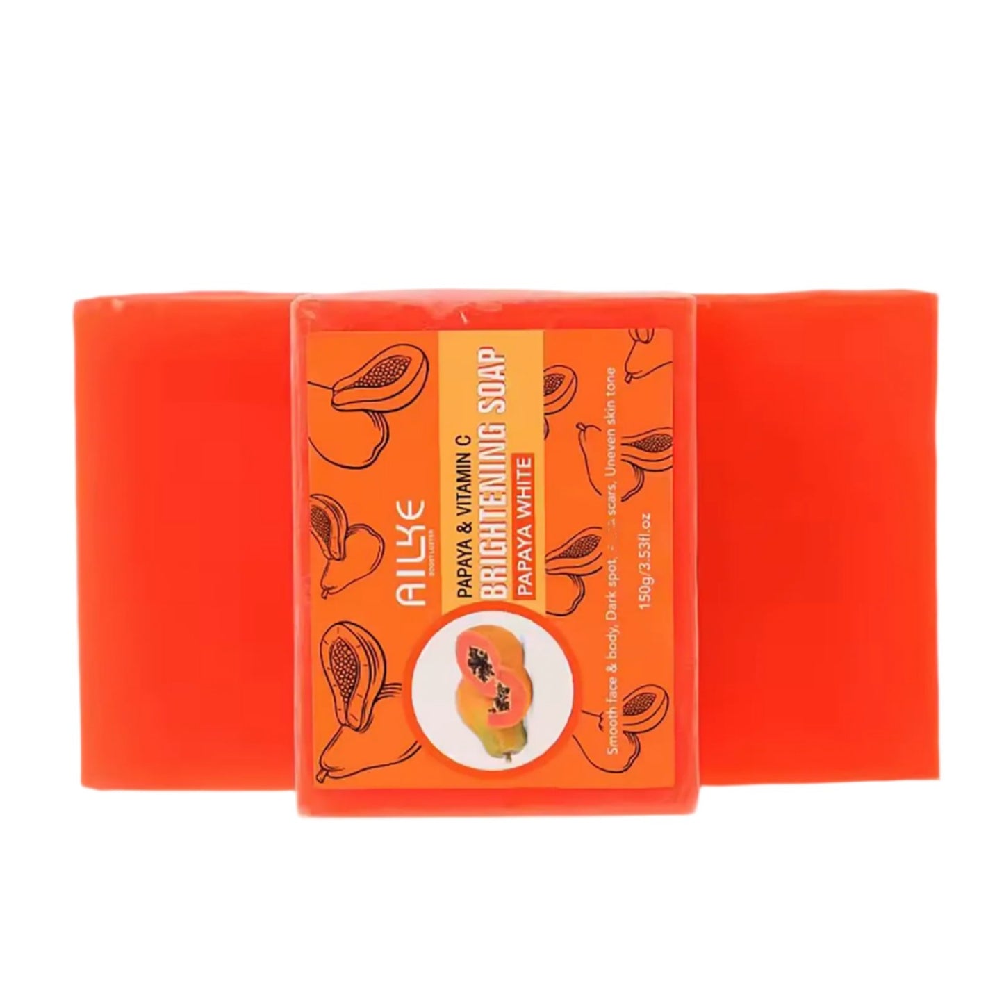 Skin Brightening Soap -Organic Papaya Soap for Radiant Skin, Clean Stains, Improves Dull Skin, Face & Body & Hands