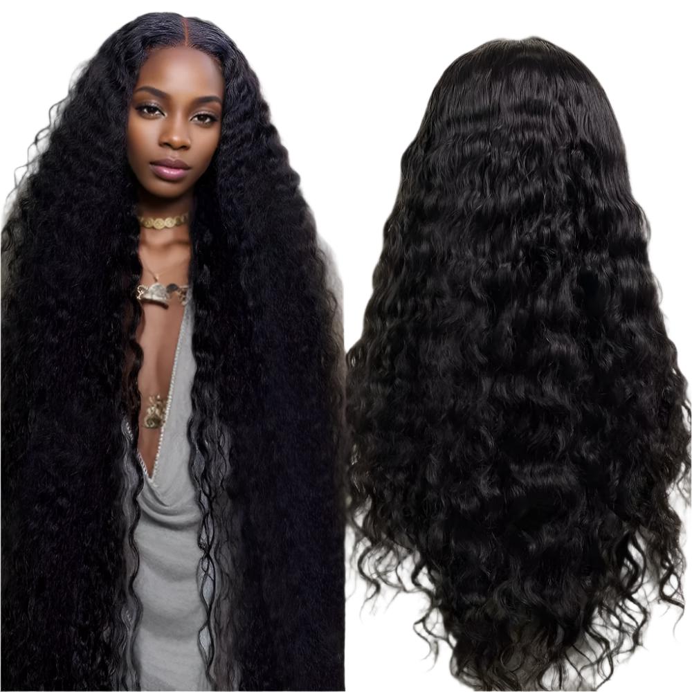 360 Full Lace Frontal Human Hair Wigs Brazilian 13X4 HD Lace Deep Wave Woman Wig 100% Human Hair Curly Wig 3 Day Delivery France